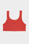 BASERANGE 25 Spring/Summer French organic cotton heart-shaped corset vest BAS-BRHE-RB-SU25-MY RED